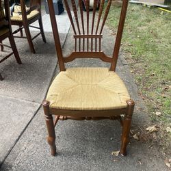 Wooden Dining Room Chairs (4) 