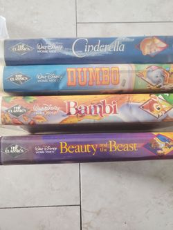 4 Disney black diamond vhs movies