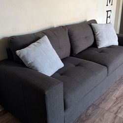 Sofa And Loveseat Set - Gray