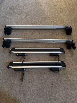 Subaru Roof Rack Mounted Ski & Snowboard Carrier Thule