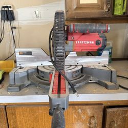 CRAFTSMAN 10-in 15-Amp Single Bevel Sliding Corded Miter Saw