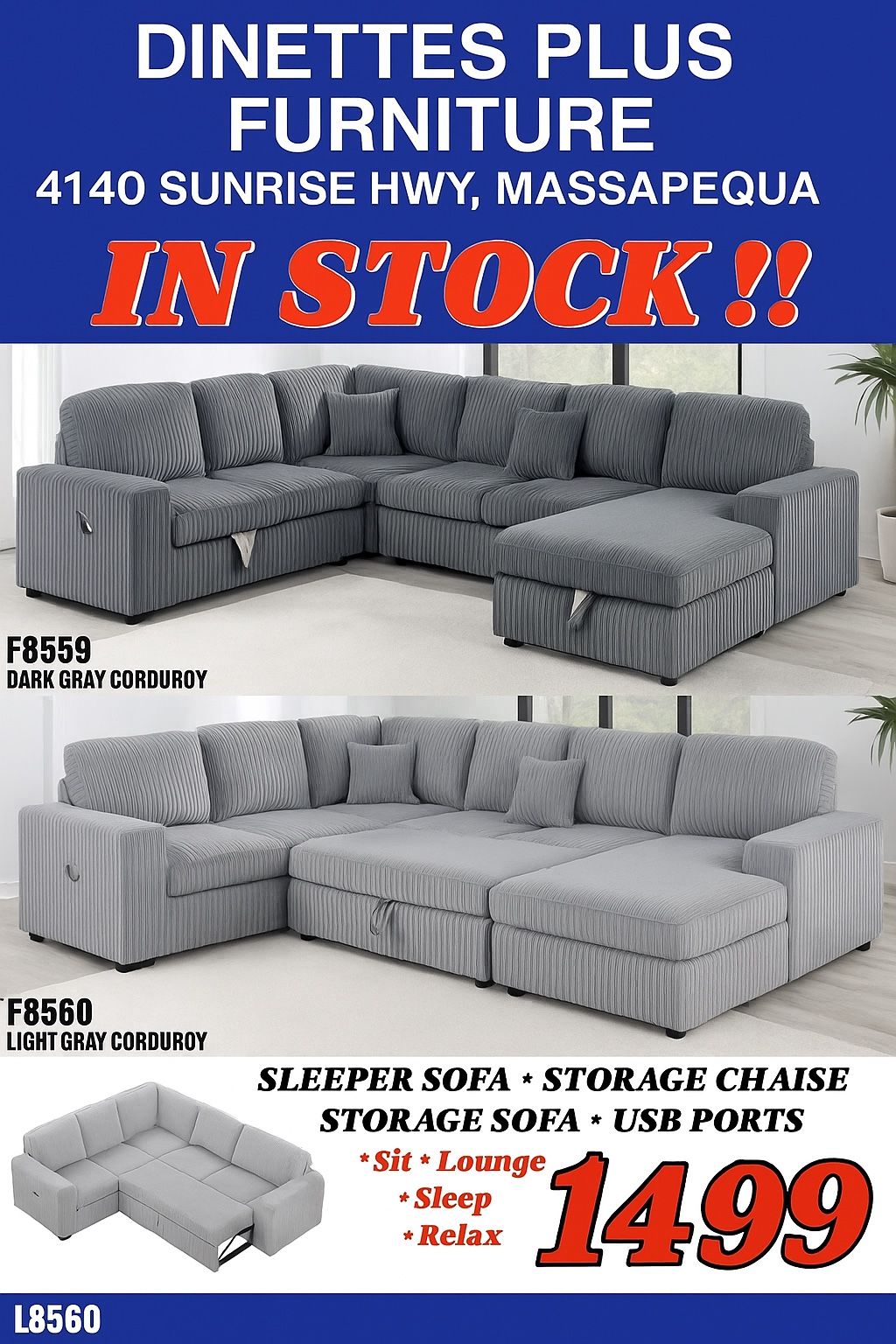 Sleeper Sofas Available For Fast Delivery 