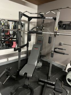 Club Weider 670 Power Rack With Weights And Bench for Sale in Joliet IL OfferUp