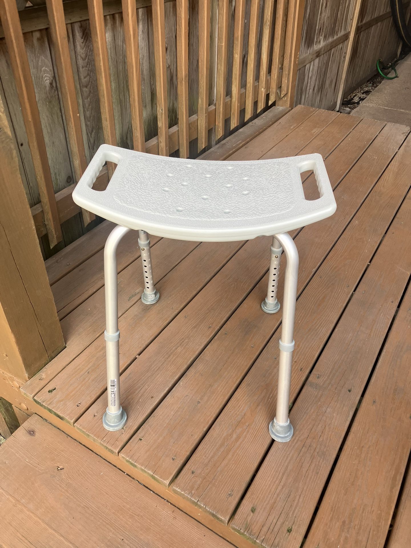 Deluxe Aluminum Shower Bench - Excellent Condition