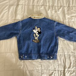 VINTAGE Disney store Mickey corduroy denim jacket