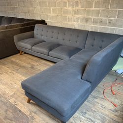 Grey L Shaped Sectional Couch “WE DELIVER”