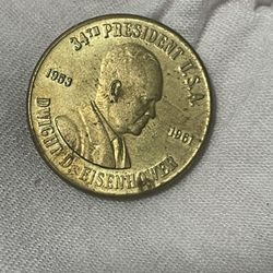 Dwight D Eisenhower 34Th President commemorative coin