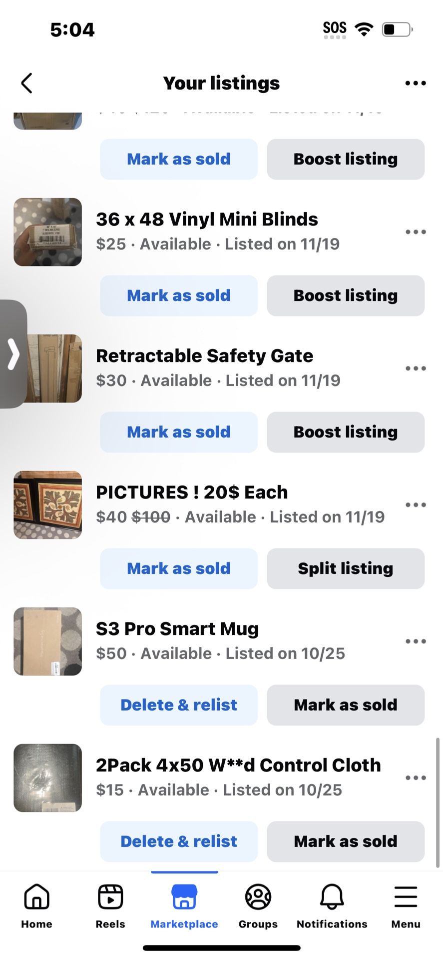 Bunch of Items Offers Accepted !