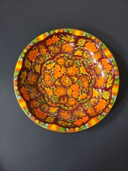 Vintage Daher Decorated Ware Orange Floral