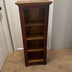 Distressed Wooden Tall Shelf