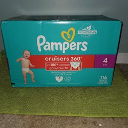 116 Diapers #4 Pampers Cruisers 