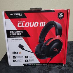 HyperX Cloud III - Wired Gaming Headset: Model: 727A9AA (New/Box Never Opened)