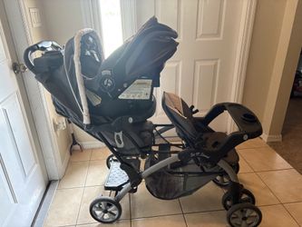 Double stroller and bassinet