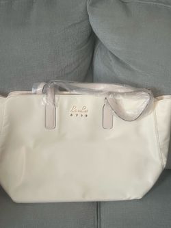 LouLu Large Cream/Beige Tote Bag - Brand New with Protective Plastics!