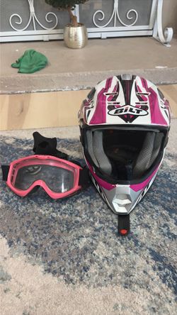 Bilt Youth Medium motorcycle helmet and goggles