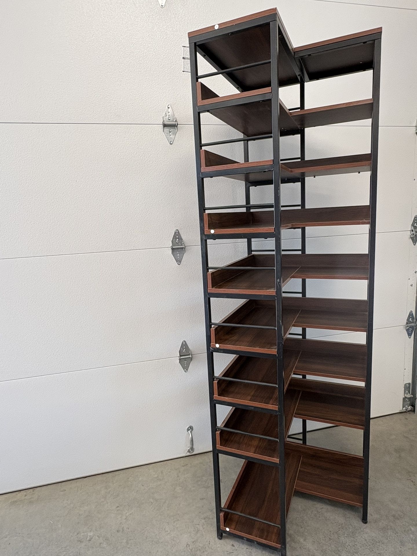 Shoe Rack, 9 Tiers Corner Tall Vertical Shoe Rack Organizer, Free Standing Large Shoe Storage Shelf for Entryway Hallway Closet, Space Savi