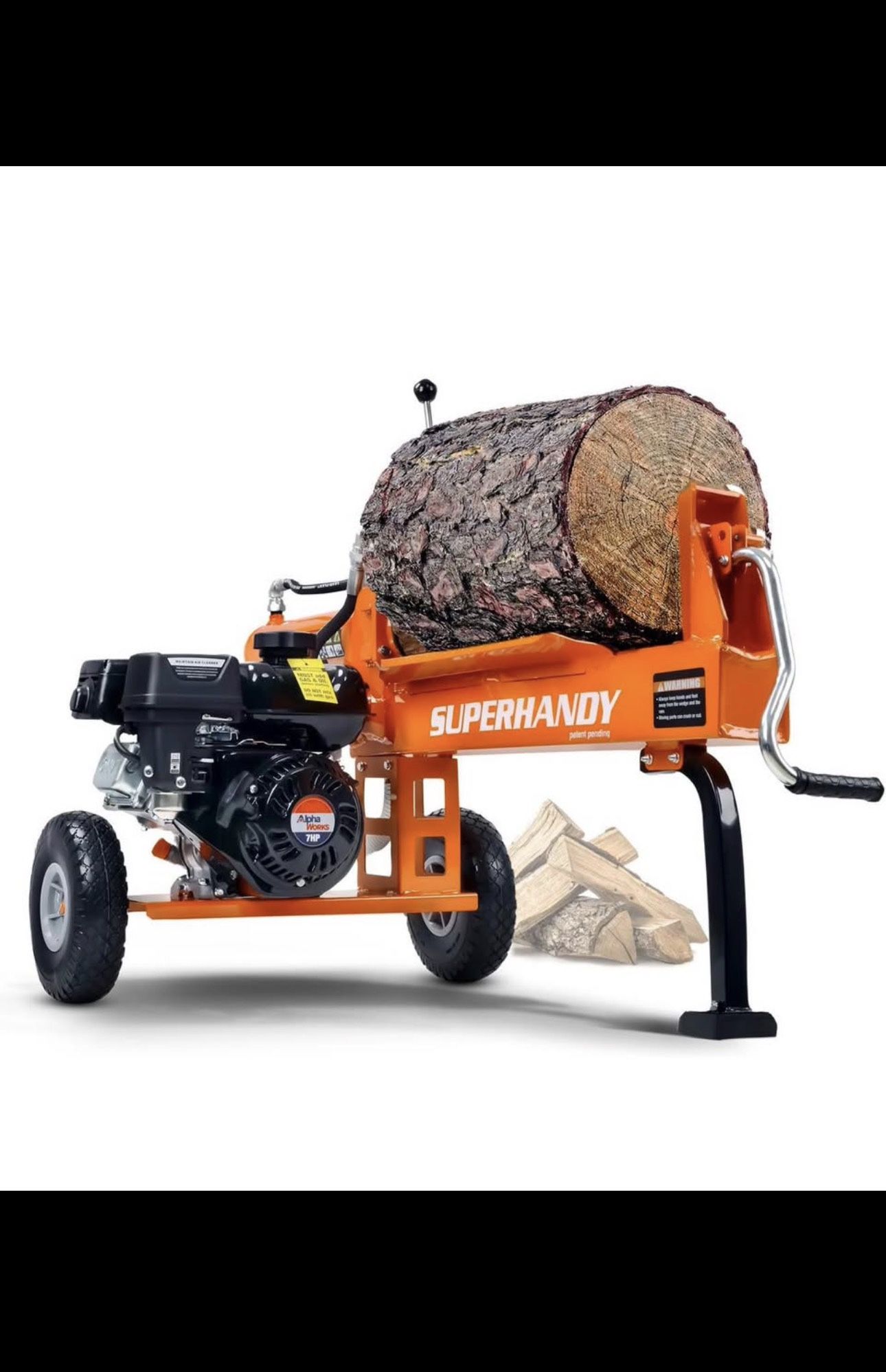 SuperHandy 20 TON Gas Powered Hydraulic Log Splitter
