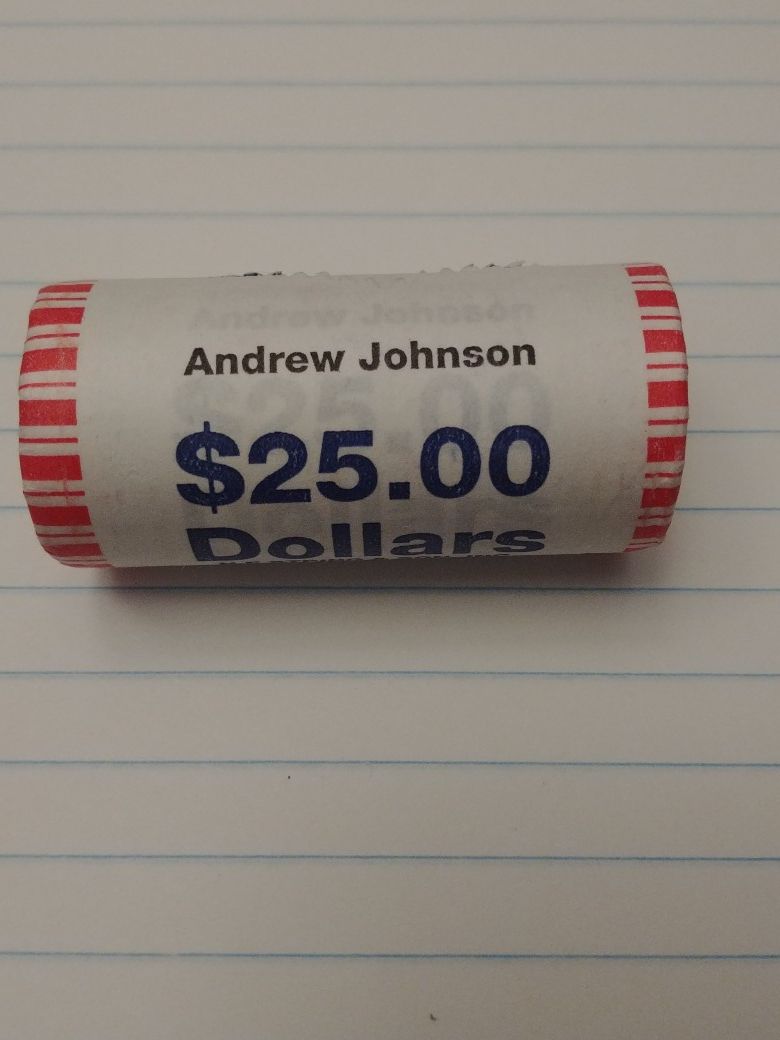 2011 Andrew Johnson Dollar Presidential 25 Coin BU Uncirculated