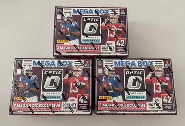 2023 Panini Donruss Optic NFL Football Trading Cards Mega Box (TARGET) NEW/SEALED x3