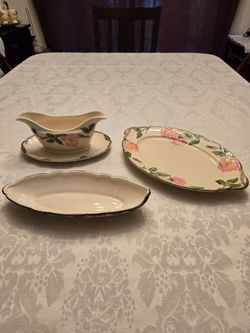 Franciscan Desert Rose USA made three serving pieces
