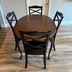 Table and 4 chairs