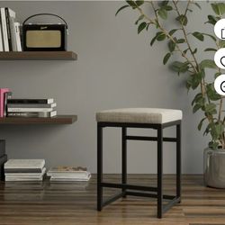 4359: New in box HomePop Open Back Metal 24" Counter Stool