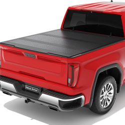 Low Profile Hard Folding Truck Bed Cover, for 2016-2025 Toyota Tacoma 5FT Bed (60.5"), Flip-Up Tonneau Cover, No-Drill Installation, Sleek, Waterproof