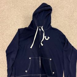 True religion ( navy blue ) zip up