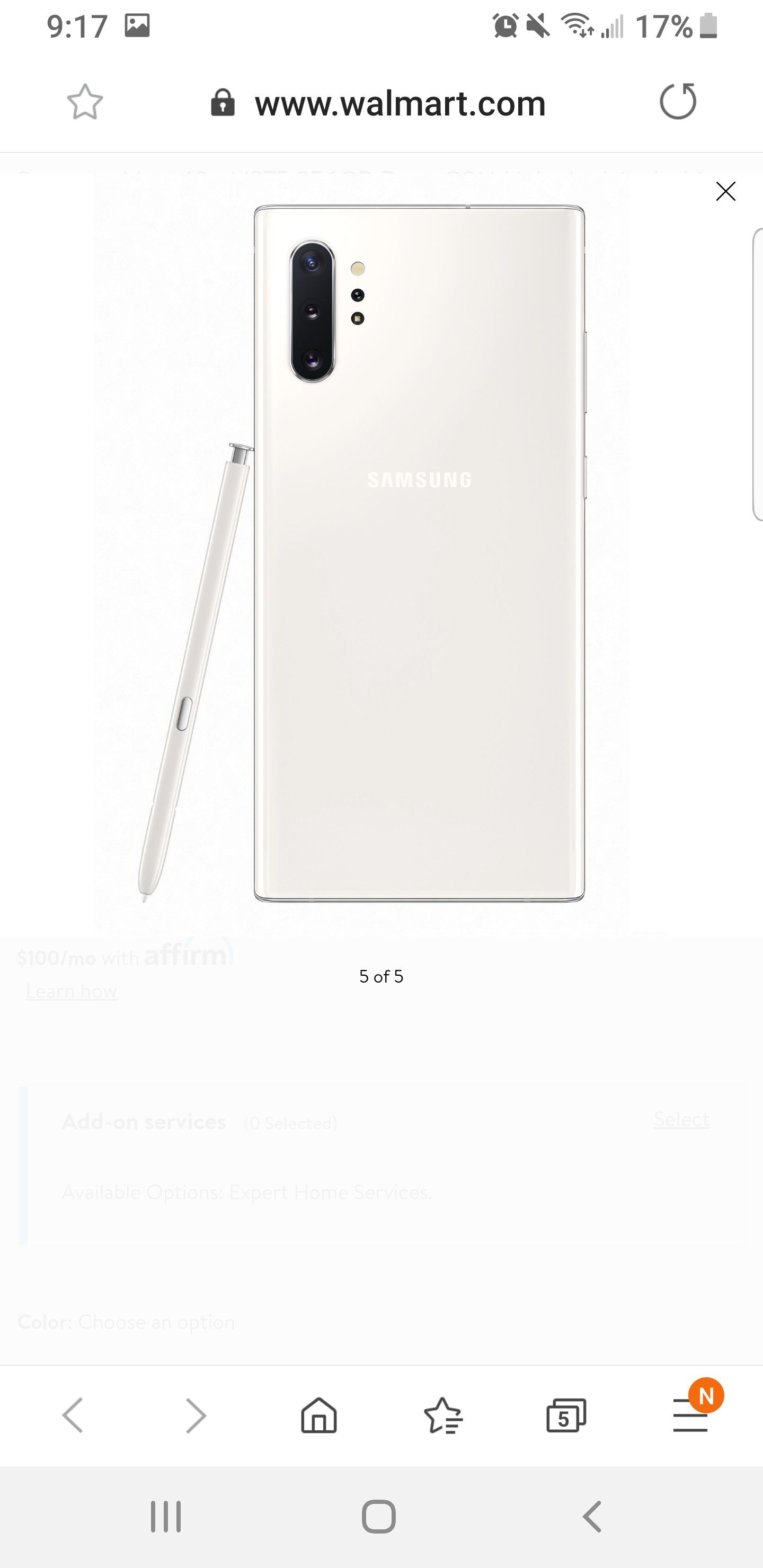 Samsung Note 10+ N975 256GB Duos GSM Unlocked Android Phone - Aura White