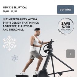  NordicTrack NEW X16 ELLIPTICAL