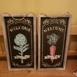 2 X Large Welcome Signs 