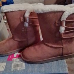 Pop Fur Lined Chestnut Women's Size 11 Boots