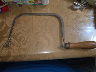 Vintage Coping Saw with Wood Handle