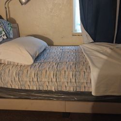 Twin size bed, twin size