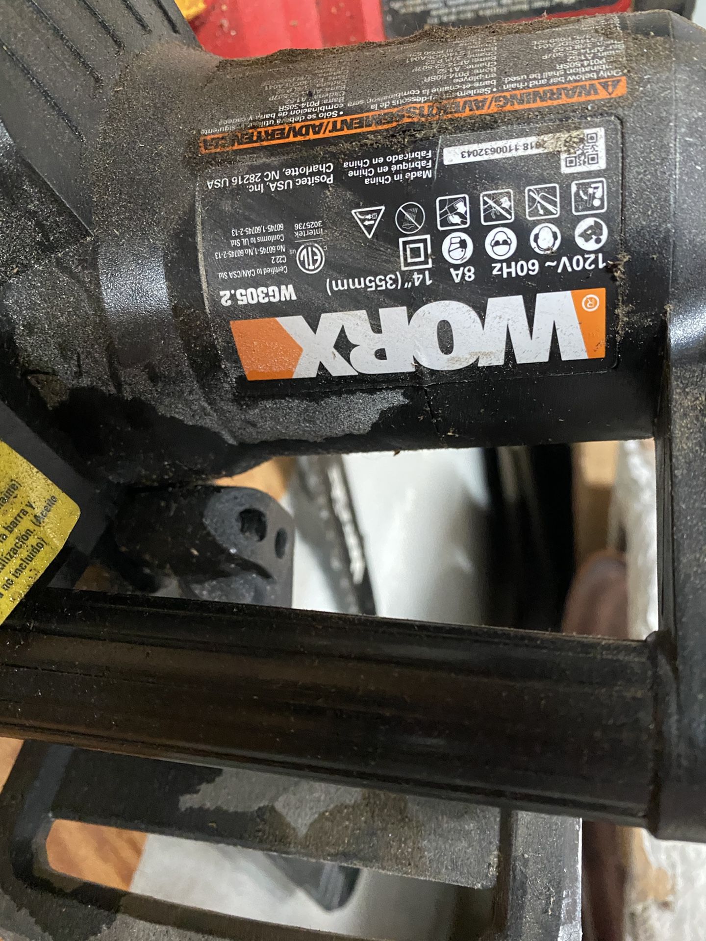 Worx Electric 14 Inch Chain Saw
