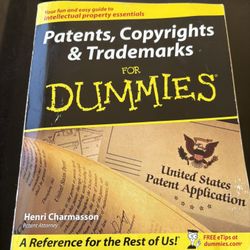 Patents, Copyrights & Trademarks for Dummies