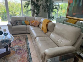 Large Leather sectional