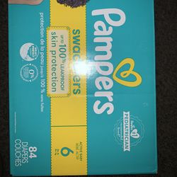 Size 6 Pampers Swaddlers 