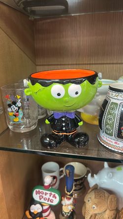 Frankenstein Halloween Ceramic Candy Bowl