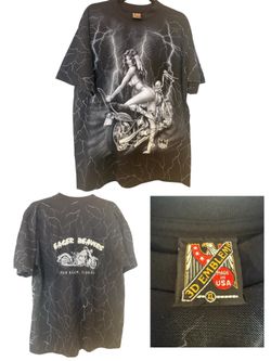 3D Emblem Harley Davidson Indian Woman Lightning Size XL All Over Print Aop