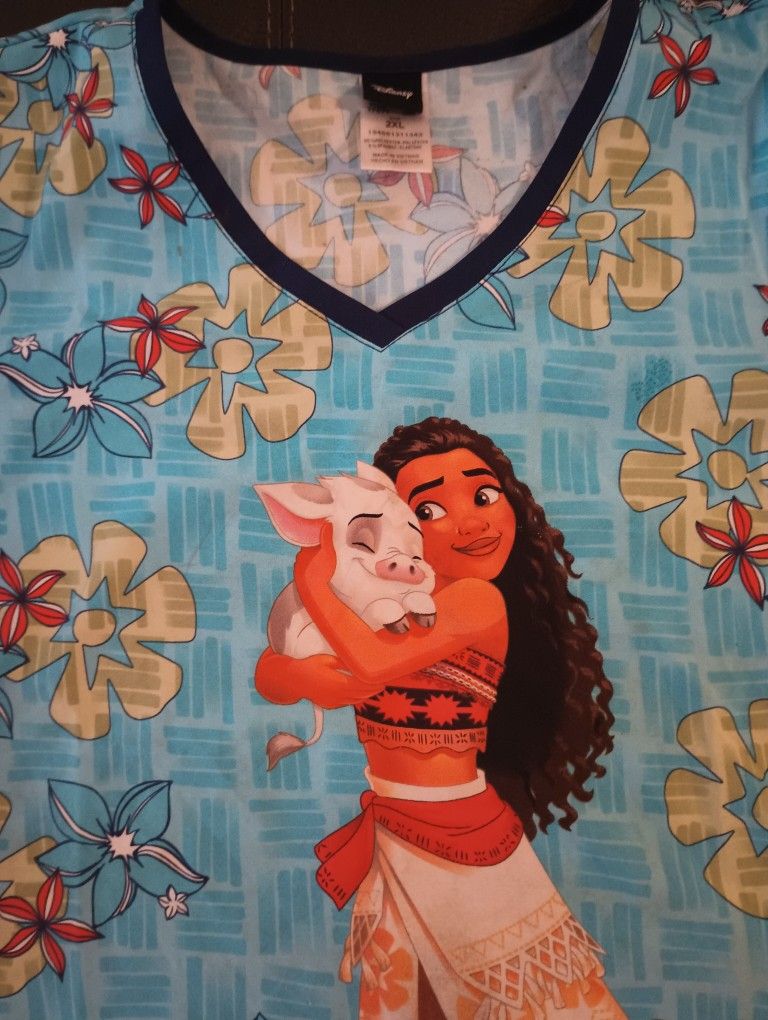 Disney Woman Top Scrub 
