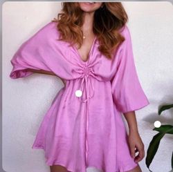 Zara women’s viral pink mini dress XS