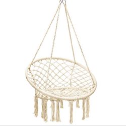 Boho Hanging Hammock Chair – Macrame Swing