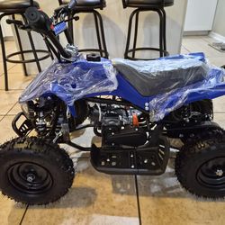 ELECTRIC START 50CC 2STROKE KIDS ATV  BLUE