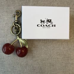 Coach Cherry bag novelty keychain/charm
