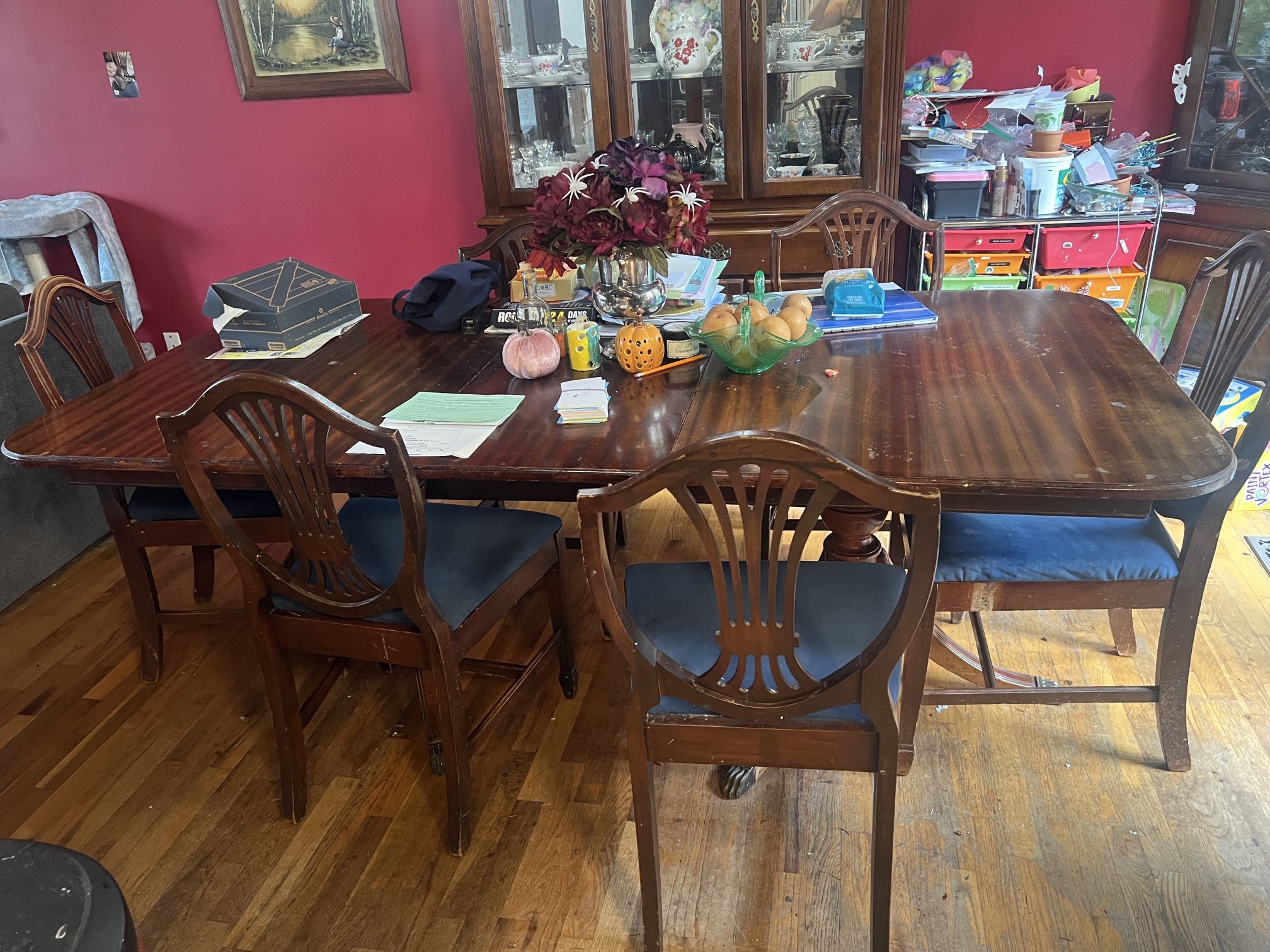 Antique Dining Room Table And Chairs