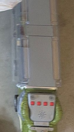 Grey and Green Toy Truck