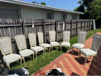 Eight chairs