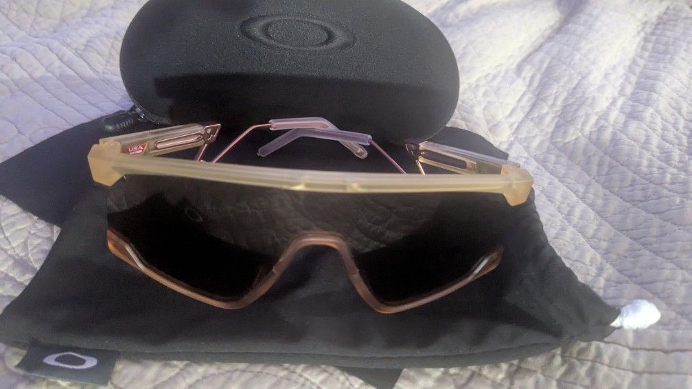 Oakley BXTR METAL oo9(contact info removed) Universal Fit Sports Sunglasses Prism w/ micro bag