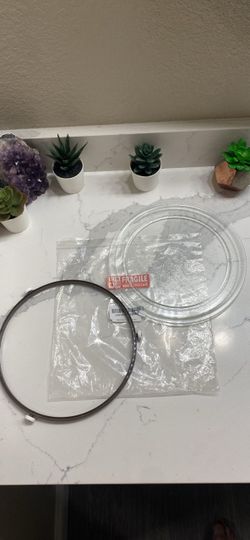 Microwave Glass Turntable Plate with Ring